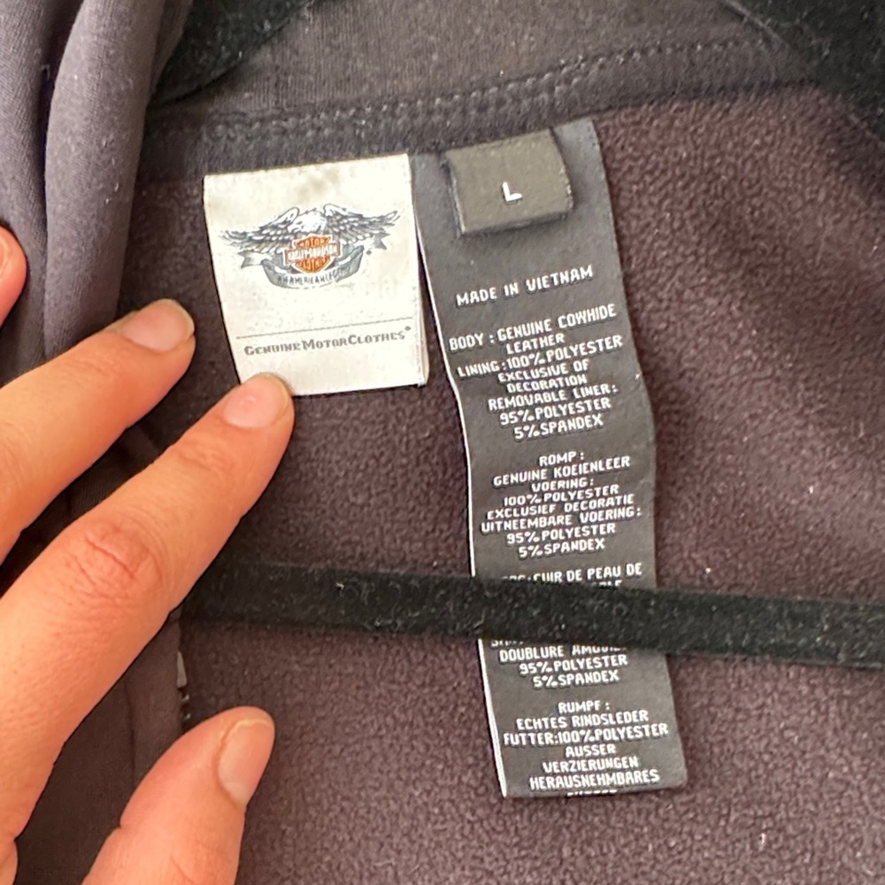 Harley-Davidson Miss Enthusiast 3 in 1 Leather Jacket - Picture 7 of 12